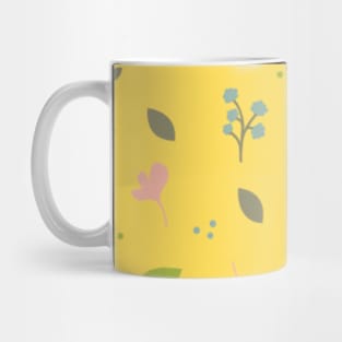 Flowerette in yellow Mug